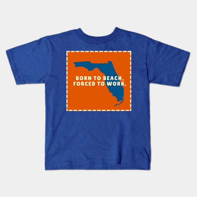 Sunshine State Serenity: Florida Quote Collection Kids T-Shirt by The Gypsy Nari